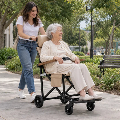 TheRestFoldChair that keeps her walking